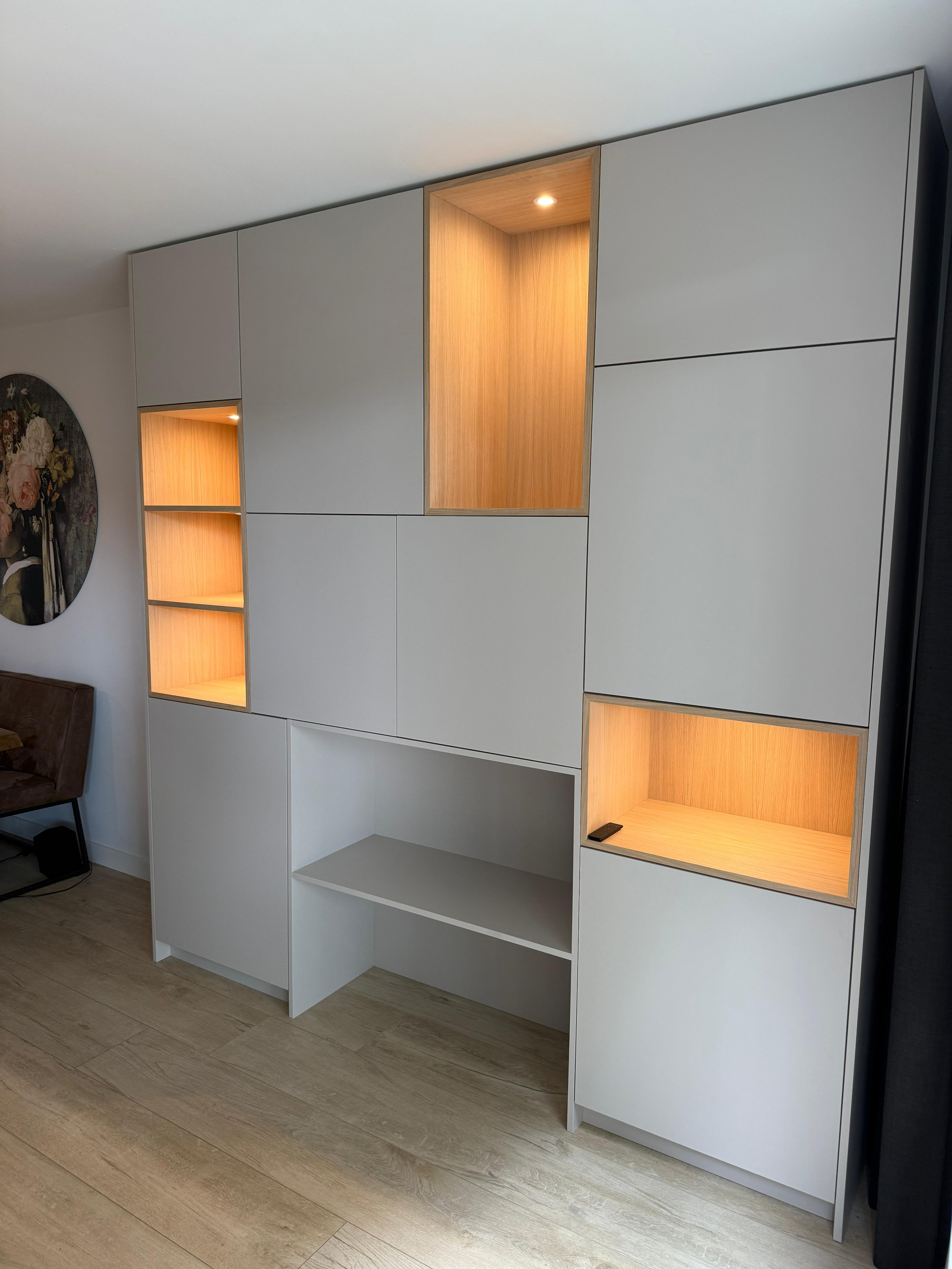 Wandmeubel vakkenkast kastopmaat interieurbouw tilburg loon op zand waalwijk gilze goirle